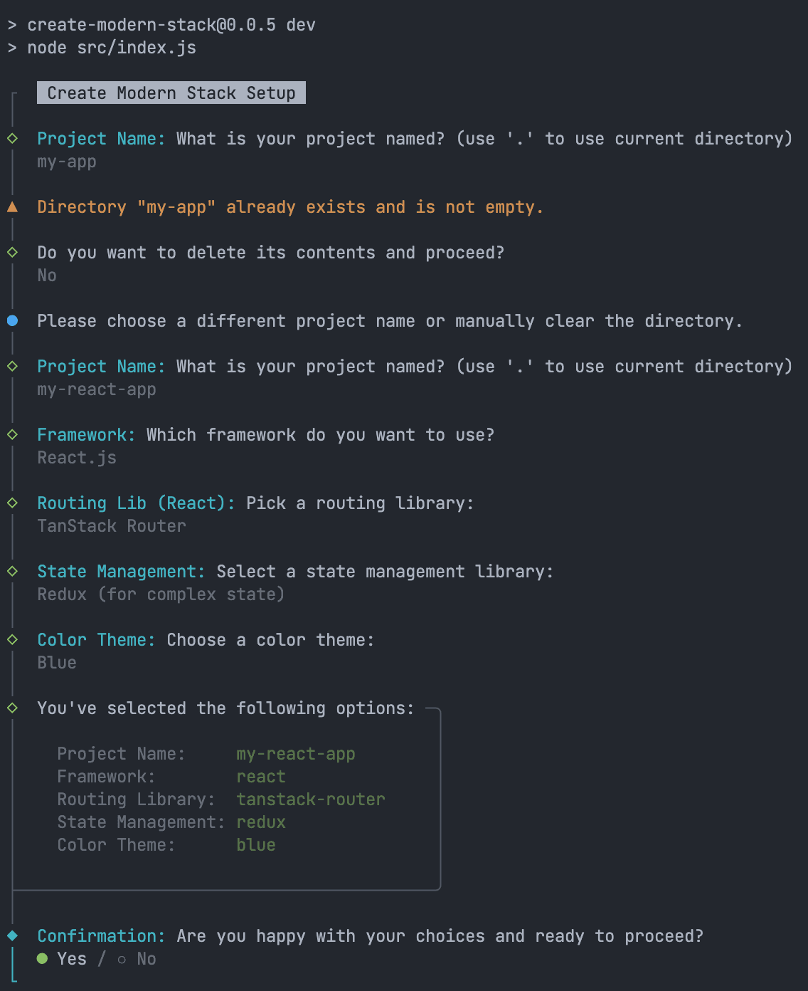 create-modern-stack